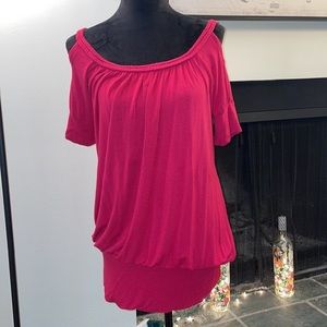 Pink short sleeved dress